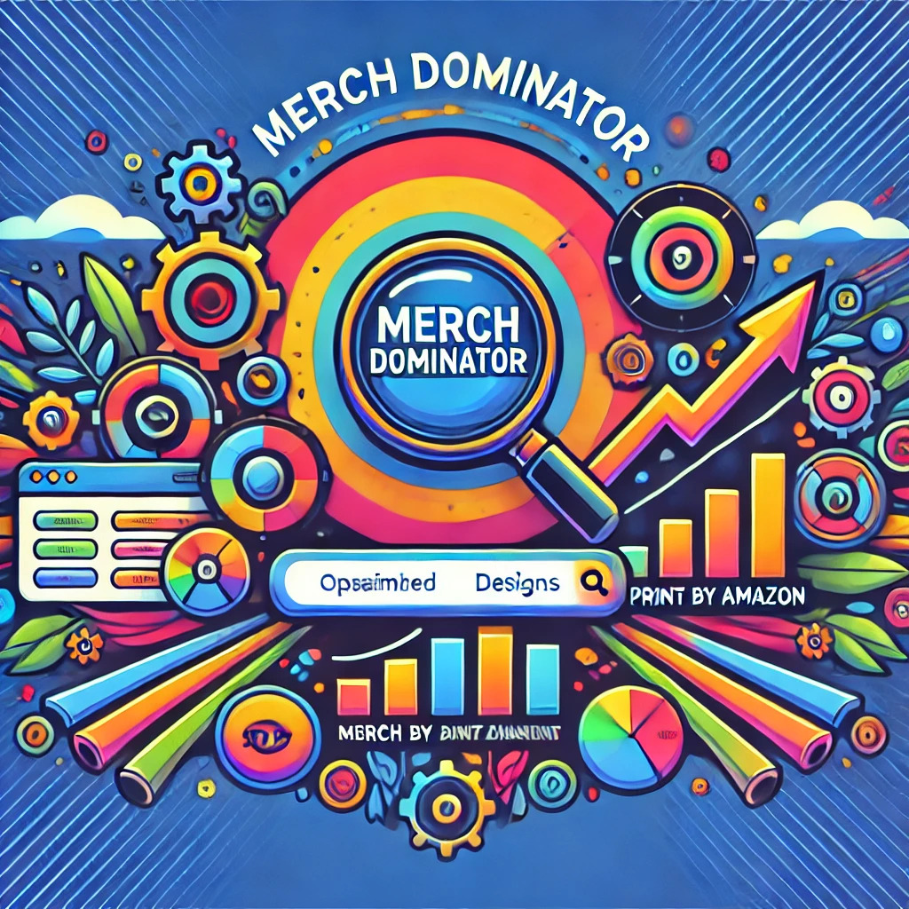 Merch Dominator - Outil puissant pour maximiser les revenus Print on Demand sur Merch by Amazon. Trouvez des niches rentables, optimisez vos mots-clés et améliorez vos ventes avec Merch Dominator.