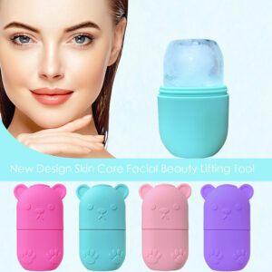 Silicone Ice Face Roller — Brightening & Pore-Tightening Tool