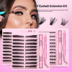 Segmented Single-Cluster DIY Eyelash Kit