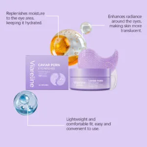 Under Eye Patches with PDRN & Caviar Complex — Dark Circles & Puffiness Treatment (60 Count)