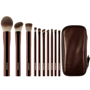 Luxury 10-Piece Rose Gold Makeup Brush Set