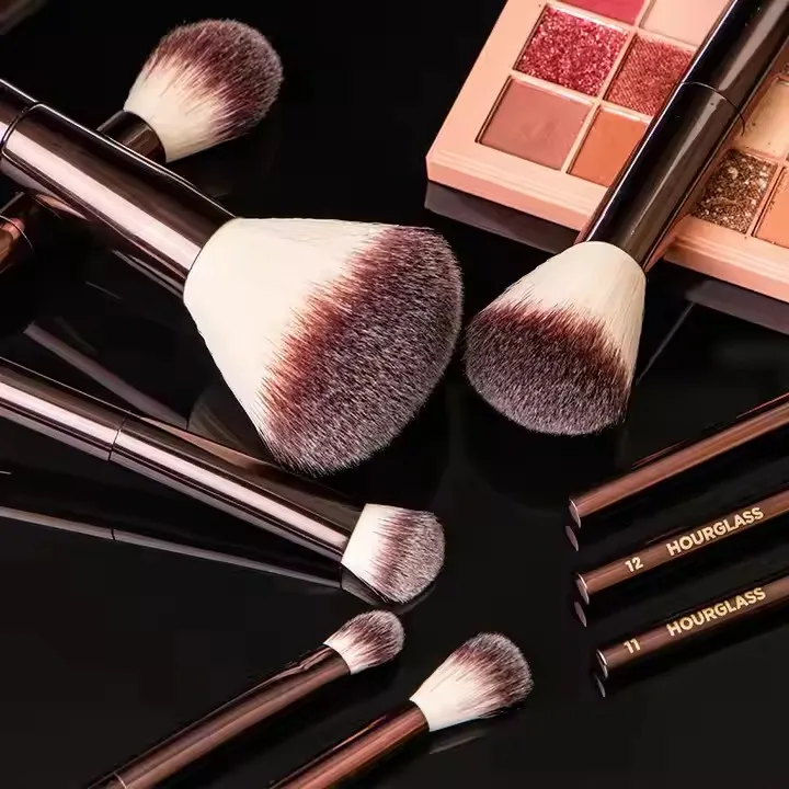Luxury 10-Piece Rose Gold Makeup Brush Set - Image 2
