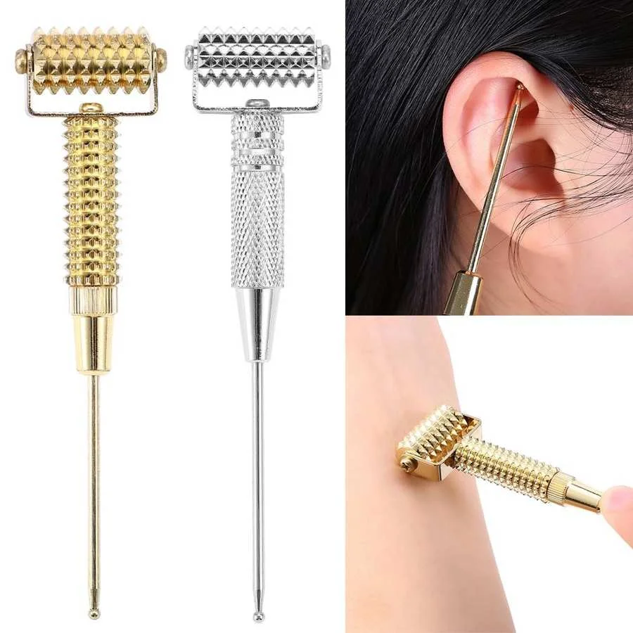 Metal Acupoint Facial Massage Roller - Image 4