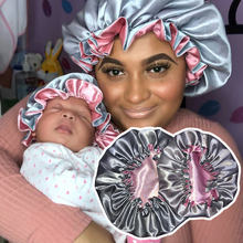 Reversible Silk Bonnet & Satin Hair Wrap for Sleep
