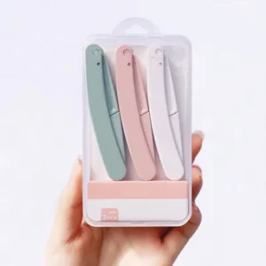 Foldable Mini Dermaplaning Facial Razor Set (3-Pack)