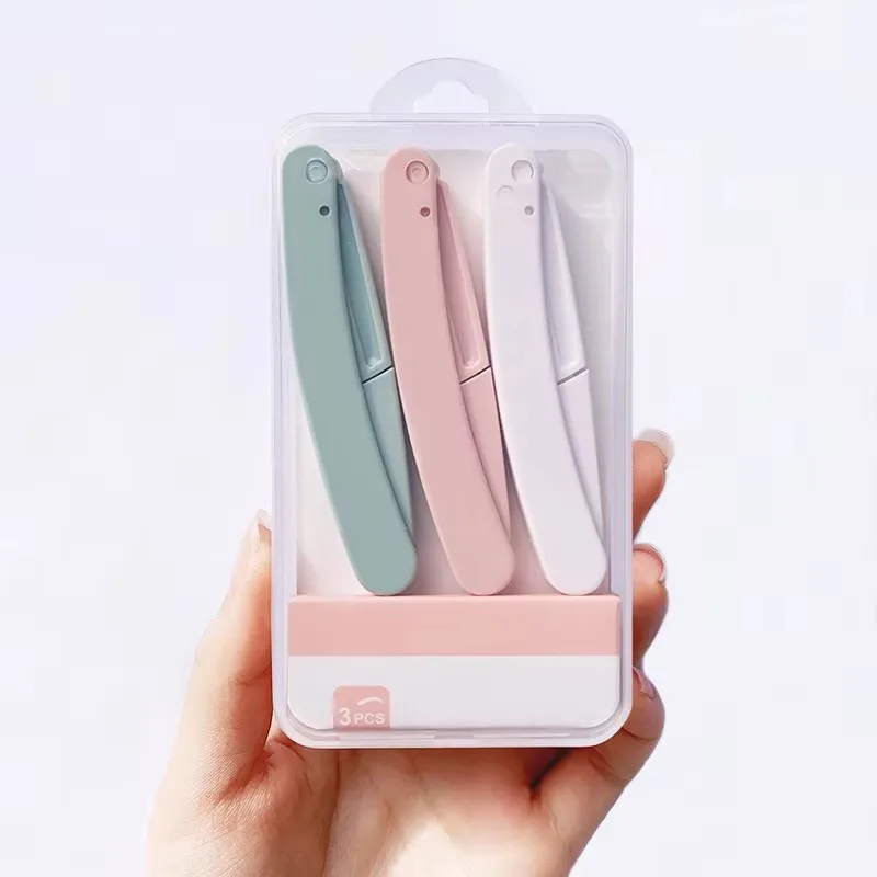 Foldable Mini Dermaplaning Facial Razor Set (3-Pack)