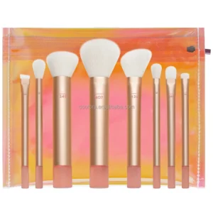 8-Piece Synthetic Mini Travel Makeup Brush Set with Case