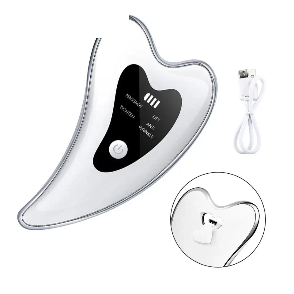 Copper Roller & Gua Sha Facial Massage Set - Image 2