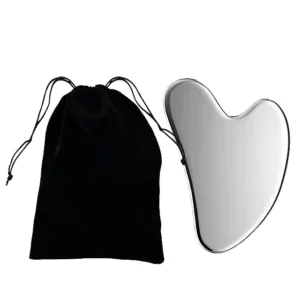 Natural Jade & Steel Face Roller and Gua Sha Set