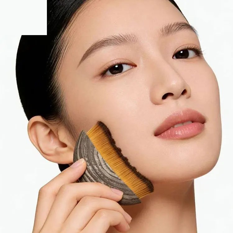 Modern Dry Brush Gentle Face Massager & Lymphatic Contour Tool - Image 2