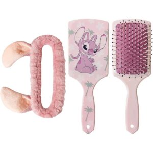 Disney Bow Embellished Hair Brush Spa Headband Set f
