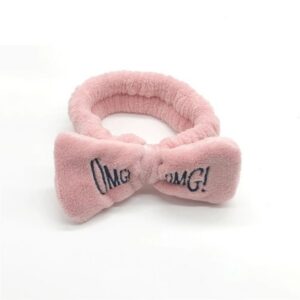 OMG Head Band Microfiber Bow Tie Headbands Make up H