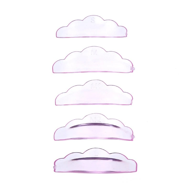 5-Pair Self-Adhesive Silicone Eyelash Perm Pads - photo 4