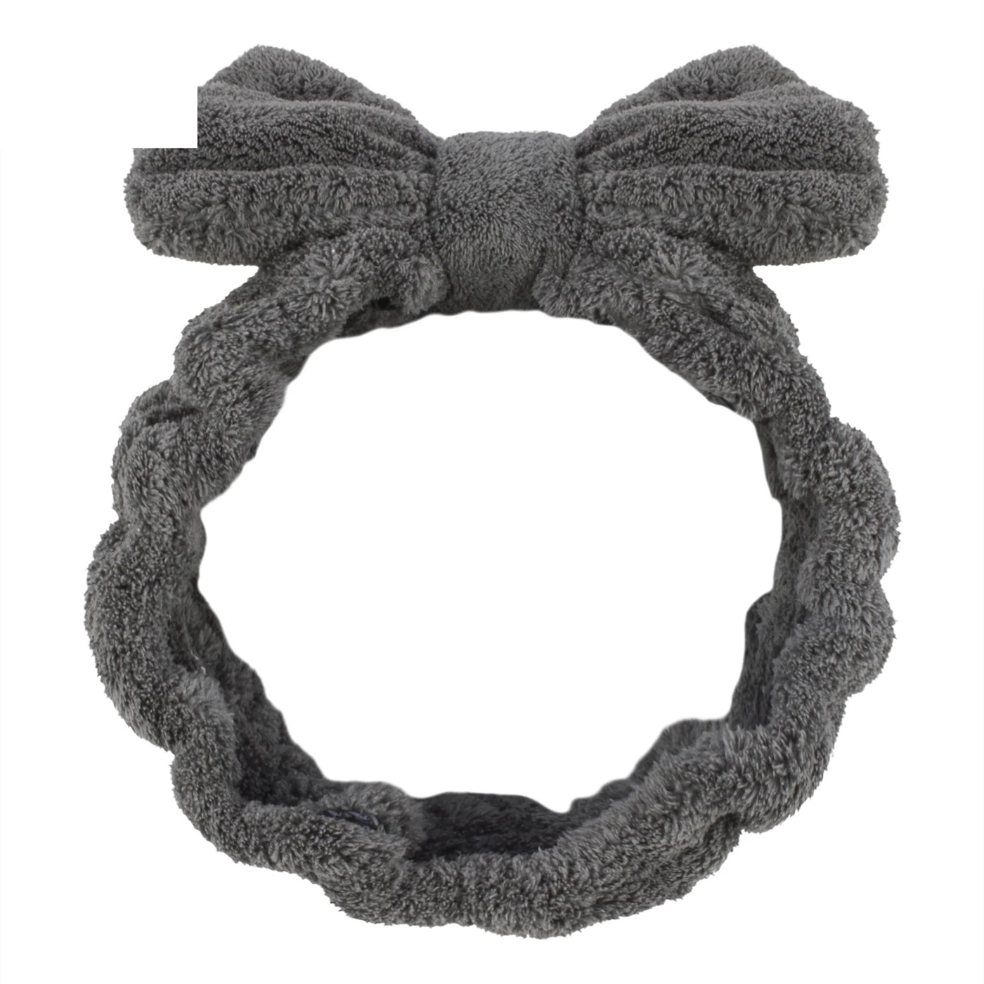 Soft Coral Fleece Bow Spa Headband for Makeup