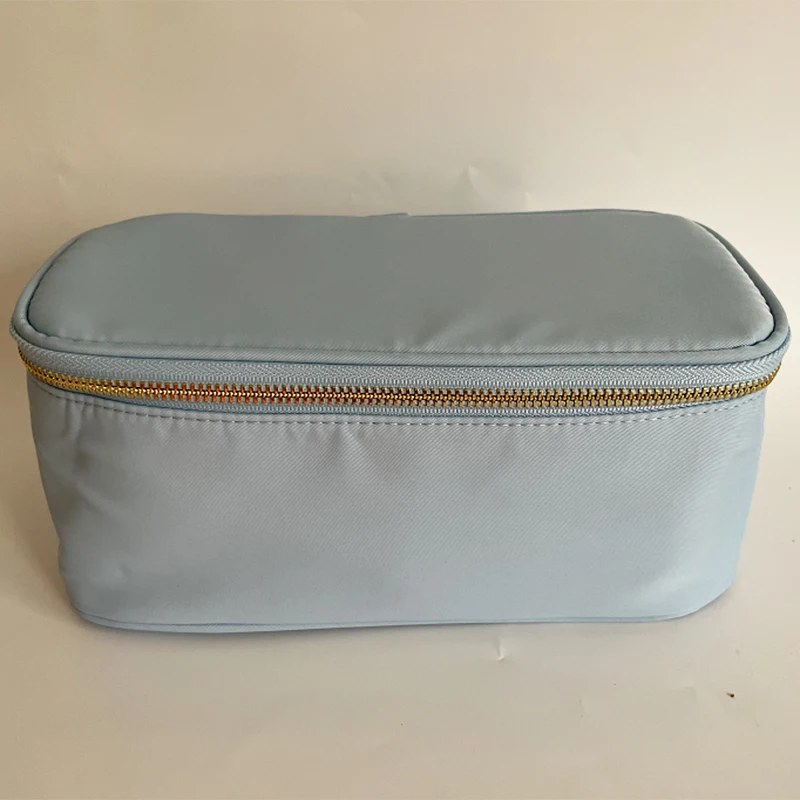 Personalised Letter Patch Nylon Makeup Bag with Mirror - photo 3