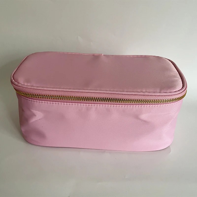 Personalised Letter Patch Nylon Makeup Bag with Mirror - photo 4