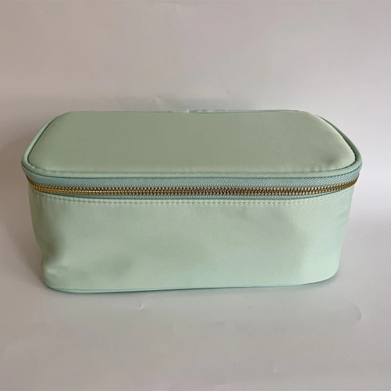 Personalised Letter Patch Nylon Makeup Bag with Mirror - photo 5