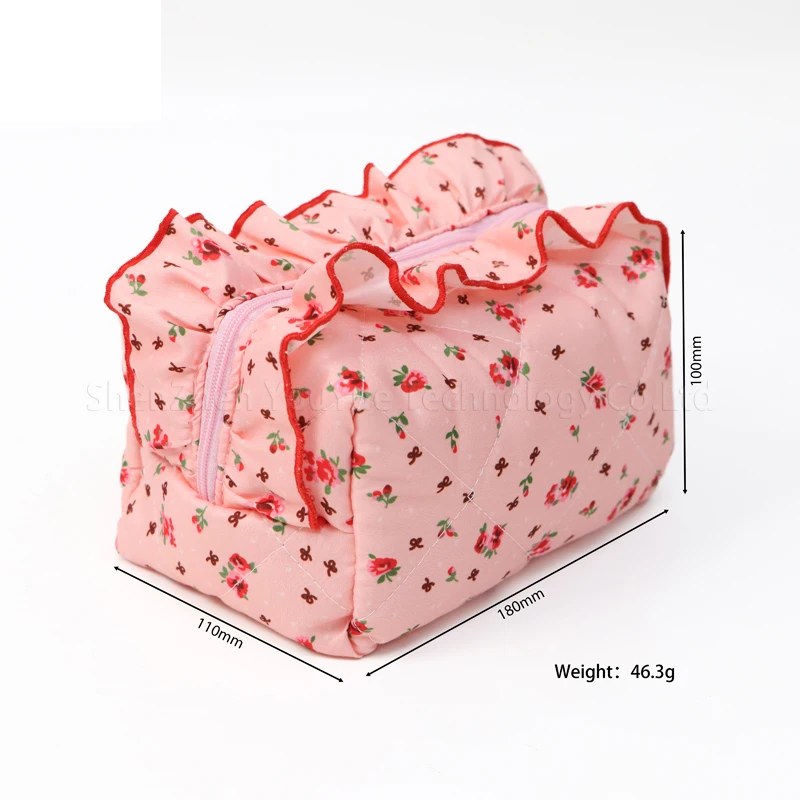 Floral Quilted Cotton Makeup Bag - photo 2