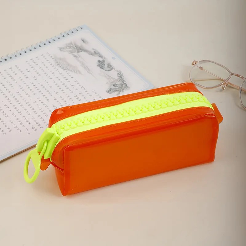 Clear PVC Waterproof Makeup Brush Holder Zip Pouch - photo 3