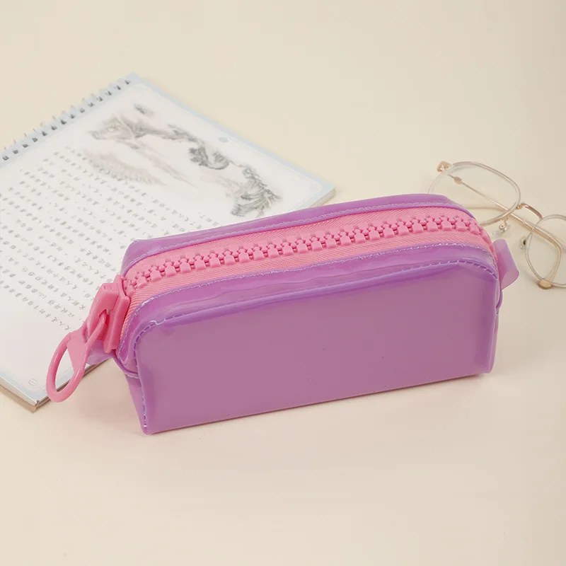 Clear PVC Waterproof Makeup Brush Holder Zip Pouch - photo 5