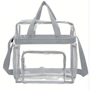 Clear PVC Travel Makeup Bag with Zipper and Soft Handle