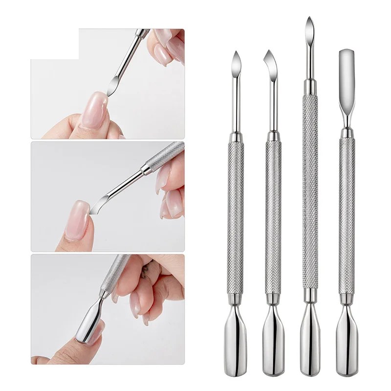 Double-Ended Stainless Steel Cuticle Pusher