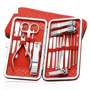 18-Piece Stainless Steel Manicure and Pedicure Set