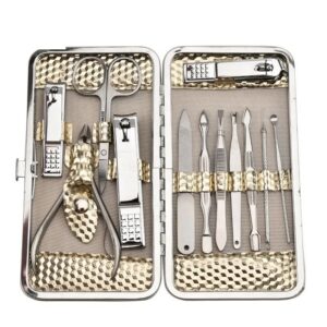 12-Piece Manicure Tool Set with Nail Clipper and Scissors